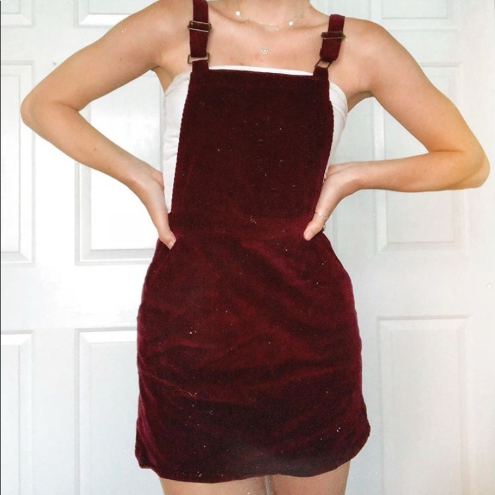 Corduroy Overall Dress 🧶